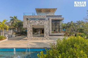 StayVista's Greystone Estate with Pool, Theater, Terrace, and Snooker Table